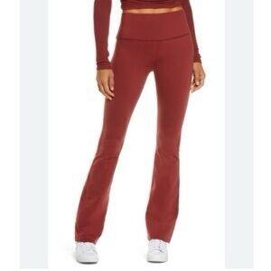 ALO Yoga High-Waisted Flare Pants in Burgundy